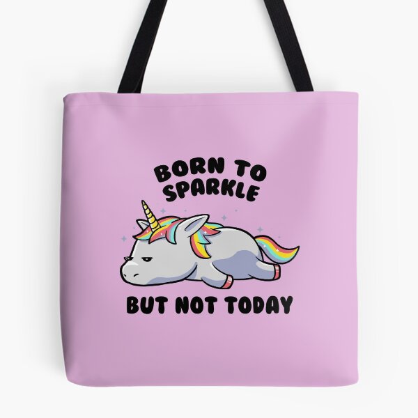 Item preview, Born To Sparkle But Not Today Lazy Unicorn Gift designed and sold by EduEly.