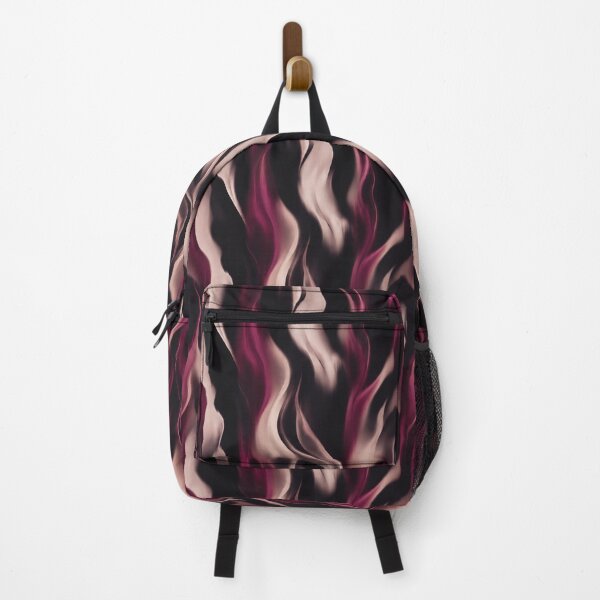 Item preview, Burgundy Black Satin Wavy Pattern designed and sold by imaniko.