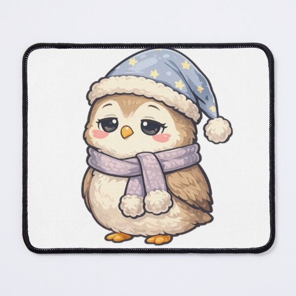 Item preview, Sleeping Winter Owl designed and sold by LongIslandDesgn.
