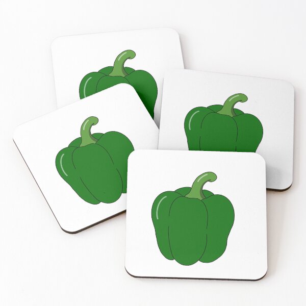 Item preview, Simple Green Bell Pepper Illustration designed and sold by AdaJing.