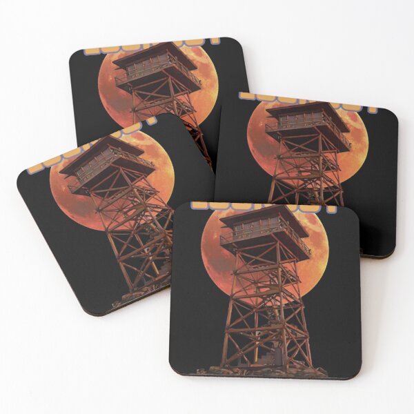 Item preview, Lookout Tower Vintage Forest Fire Sunset designed and sold by KaroliinaLauri.
