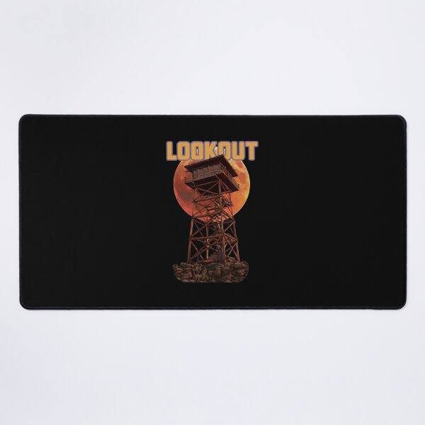 Item preview, Lookout Tower Vintage Forest Fire Sunset designed and sold by KaroliinaLauri.