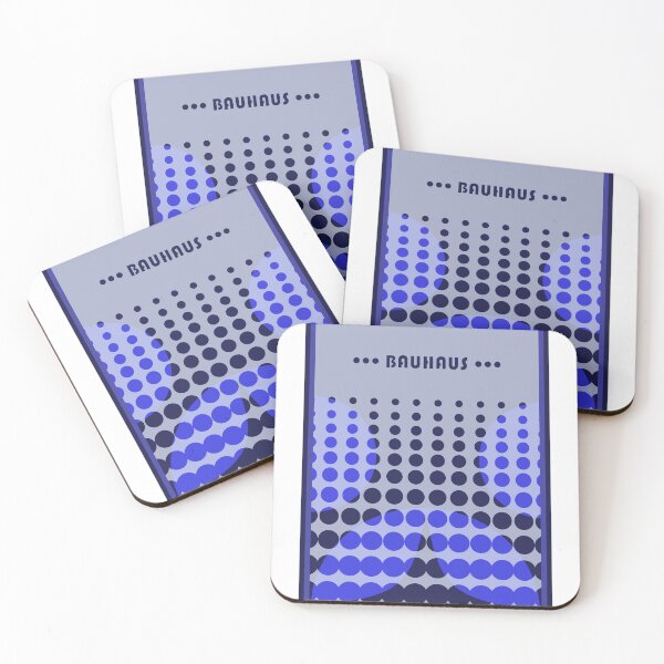 Item preview, blue dots geometric bauhaus posterart  designed and sold by Print_This_Out.