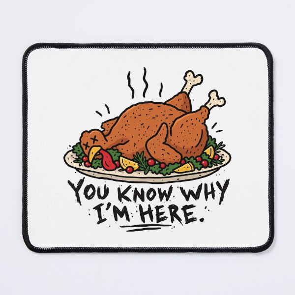 Item preview, You Know Why I’m Here Turkey Meme designed and sold by MonkiFlipp.