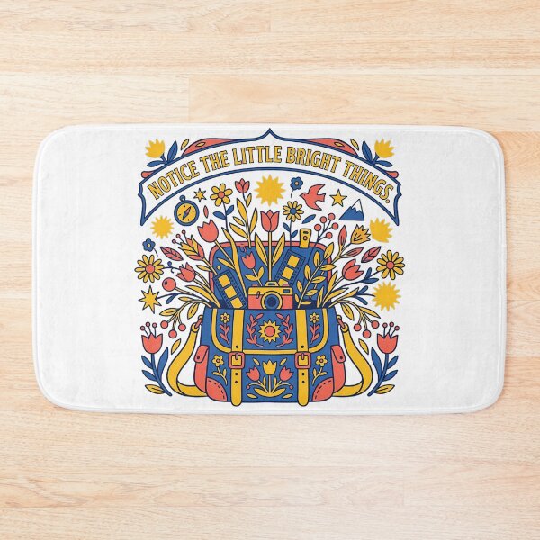 Item preview, Vintage Camera Bag with Wildflowers and Film Folk Art Illustration designed and sold by SHOP-Corner.