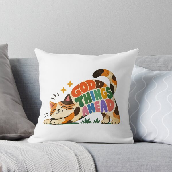 Item preview, Good Things Ahead Calico Cat Positive Art designed and sold by baliken.