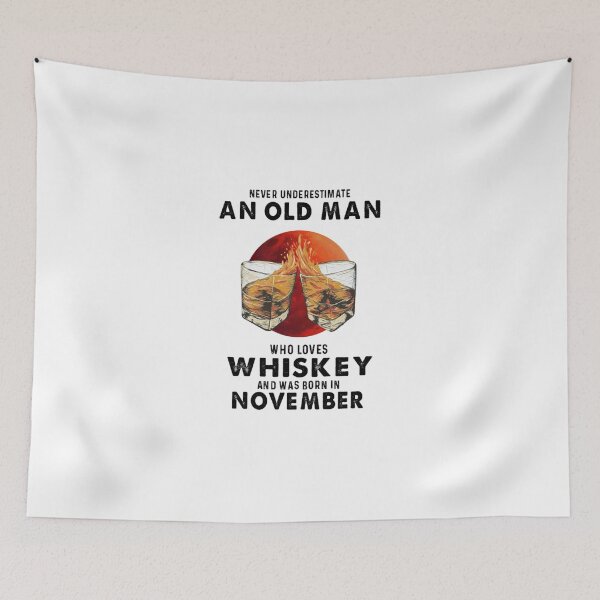 Item preview, Never Underestimate An Old Man Whiskey designed and sold by KaroliinaLauri.