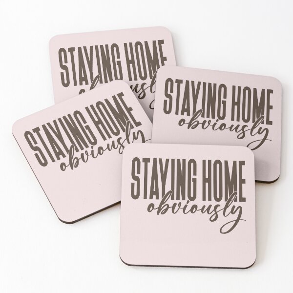 Item preview, Funny Staying Home Obviously Introvert Anti Social Quote designed and sold by AnhaPhysic.