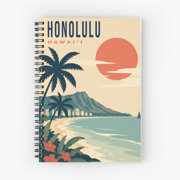Item preview, Honolulu Travel Poster designed and sold by rogue-design.