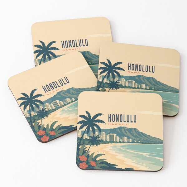 Artikelvorschau, Honolulu Reiseplakat entworfen und verkauft von rogue-design.
