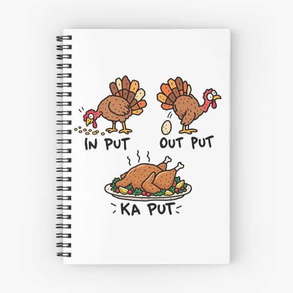 Item preview, Thanksgiving Turkey Input Output Kaput Meme designed and sold by MonkiFlipp.