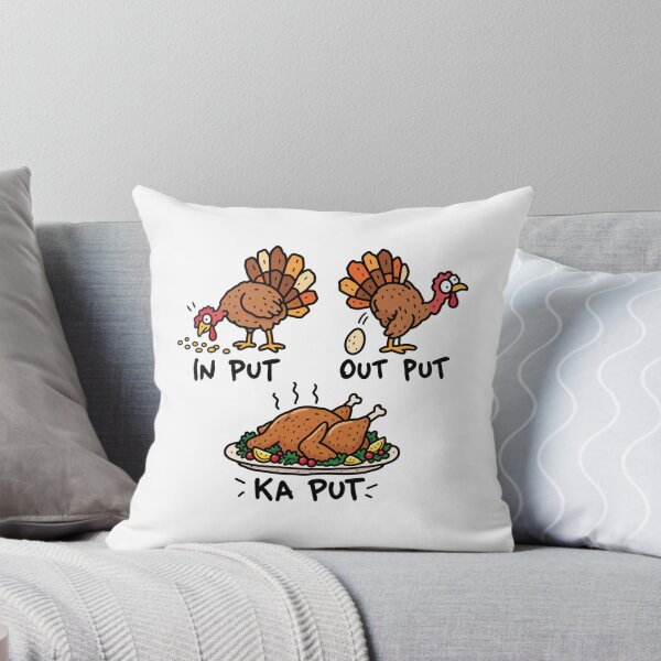 Item preview, Thanksgiving Turkey Input Output Kaput Meme designed and sold by MonkiFlipp.