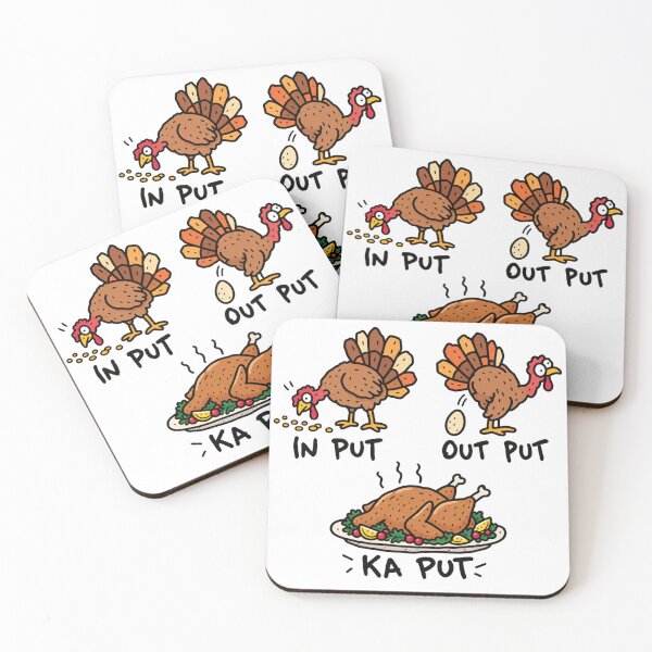 Item preview, Thanksgiving Turkey Input Output Kaput Meme designed and sold by MonkiFlipp.