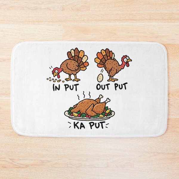 Item preview, Thanksgiving Turkey Input Output Kaput Meme designed and sold by MonkiFlipp.
