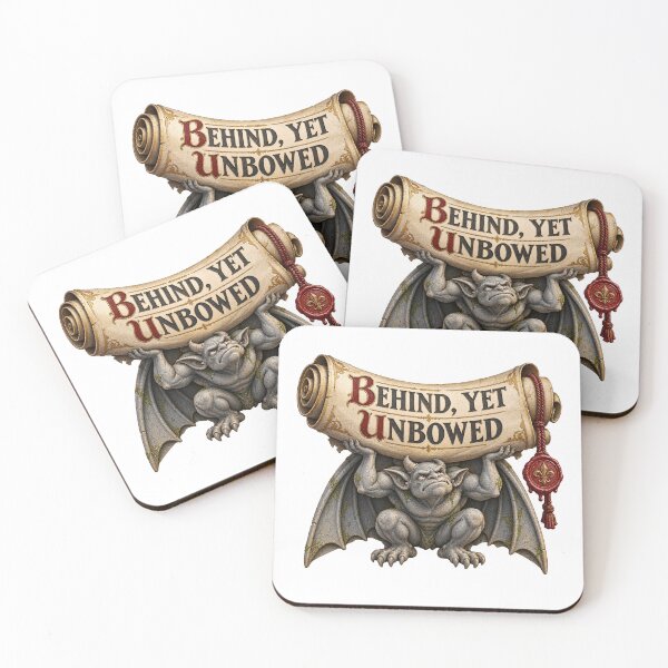 Item preview, Deadline Gargoyle – Medieval Work Stress Humor designed and sold by RAX Mirth Studio.