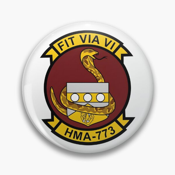 Item preview, USMC HMA-773 "Red Dogs" Marine Attack Helicopter Squadron Patch designed and sold by CharlieDesings.
