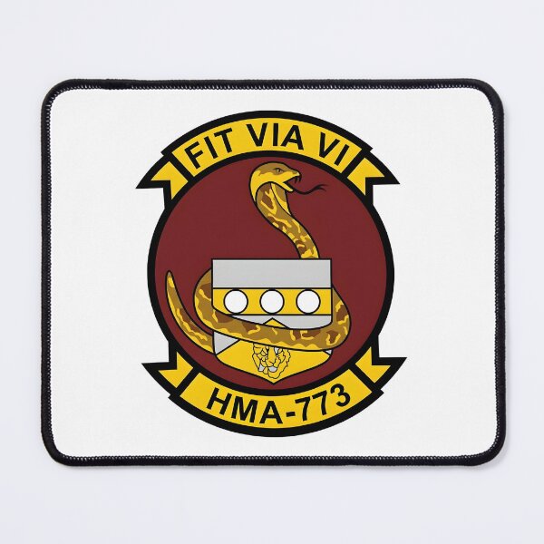 Item preview, USMC HMA-773 "Red Dogs" Marine Attack Helicopter Squadron Patch designed and sold by CharlieDesings.
