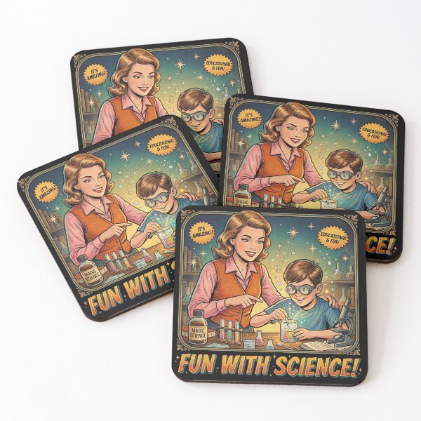 Item preview, Fun With Science Retro Teacher & Kids STEM Laboratory Vintage Educational  designed and sold by gear-posters.