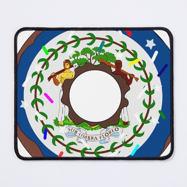 Item preview, Belize Flag Donut – Colorful Sprinkles Country Pride designed and sold by TheIconSmith.