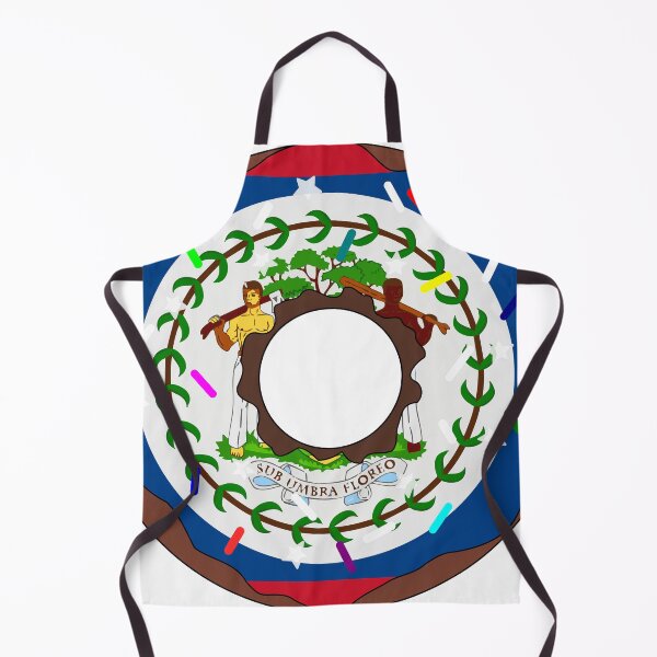 Item preview, Belize Flag Donut – Colorful Sprinkles Country Pride designed and sold by TheIconSmith.