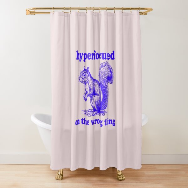 Item preview, Funny Hyperfocused On The Wrong Thing Squirrel ADHD Meme designed and sold by AnhaPhysic.