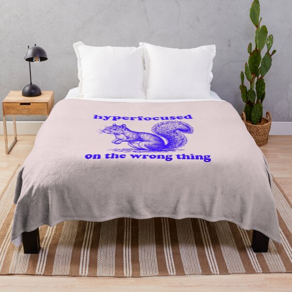 Item preview, Funny Hyperfocused On The Wrong Thing Squirrel ADHD Meme designed and sold by AnhaPhysic.