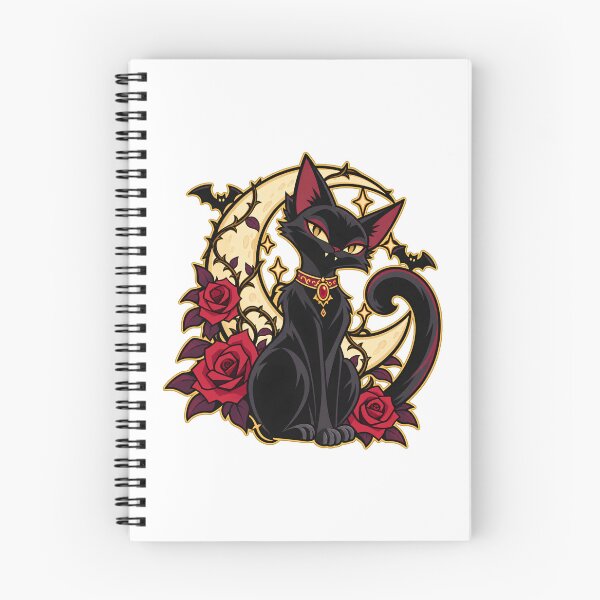 Item preview, Bloodmoon Familiar Black Cat Crescent Moon designed and sold by Live2211.