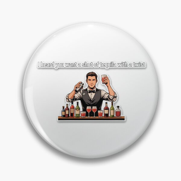 Item preview, Confident Bartender with Tequila Quote designed and sold by NiftyWrx.