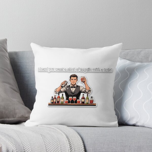 Item preview, Confident Bartender with Tequila Quote designed and sold by NiftyWrx.