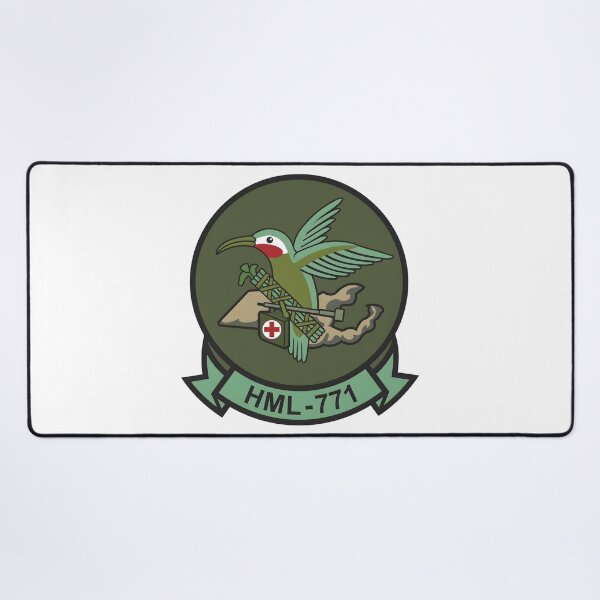 Item preview, USMC HML-771 "Hummingbirds" Marine Light Helicopter Squadron Patch designed and sold by CharlieDesings.