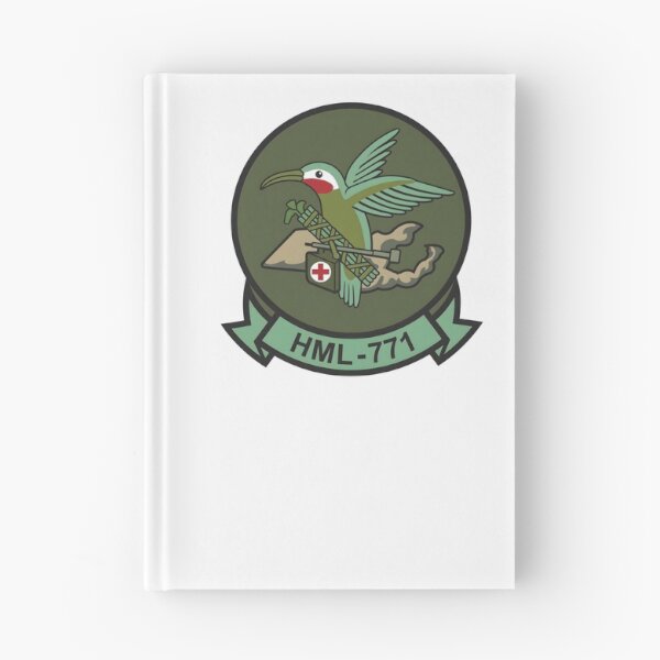 Item preview, USMC HML-771 "Hummingbirds" Marine Light Helicopter Squadron Patch designed and sold by CharlieDesings.
