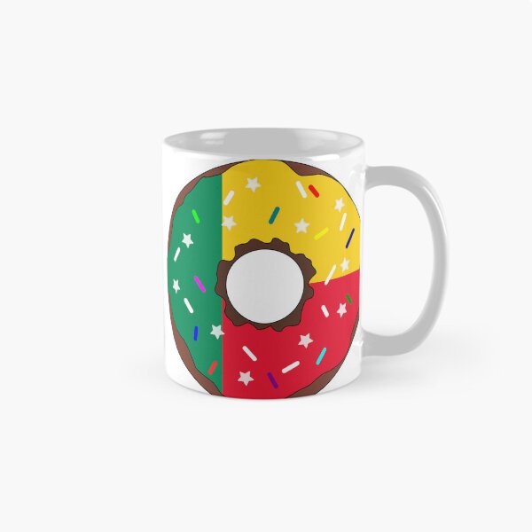 Item preview, Benin Flag Donut – Colorful Sprinkles Country Pride designed and sold by TheIconSmith.