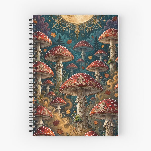 Item preview, Harvest Moon Over a Golden Amanita Forest designed and sold by thestevebro.