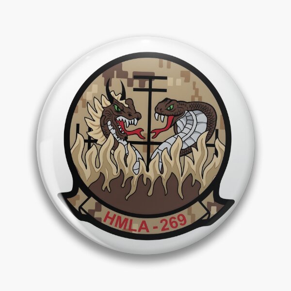 Item preview, USMC HMLA-269 "Gunrunners" Desert Camouflage Squadron Patch designed and sold by CharlieDesings.