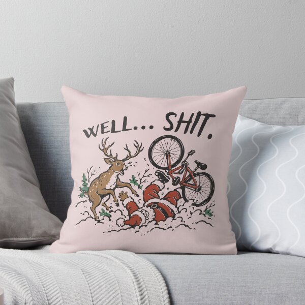 Item preview, Funny Santa Bike Crash Reindeer Well Shit Funny Christmas designed and sold by AnhaPhysic.