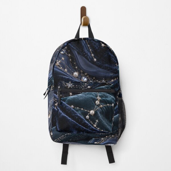 Item preview, Celestial Constellations on Midnight Velvet – Moon and Stars Luxury Pattern designed and sold by Kaleidoscope Print.