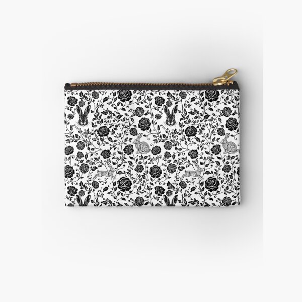 Item preview, Hare Floral Silhouette Botanical Nature Art Black designed and sold by WildLakePatterns.