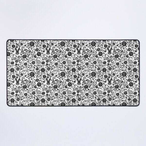 Item preview, Hare Floral Silhouette Botanical Nature Art Black designed and sold by WildLakePatterns.