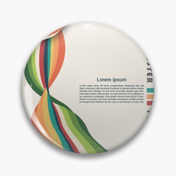 Item preview, colorful wavvy geometric bauhaus posterart design designed and sold by Print_This_Out.