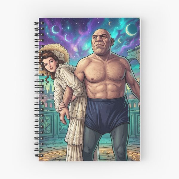 Item preview, Fantasy Strongman and Vintage Lady Cosmic Art designed and sold by MoArtShop.