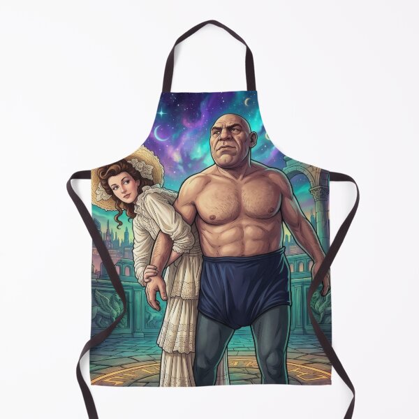 Item preview, Fantasy Strongman and Vintage Lady Cosmic Art designed and sold by MoArtShop.