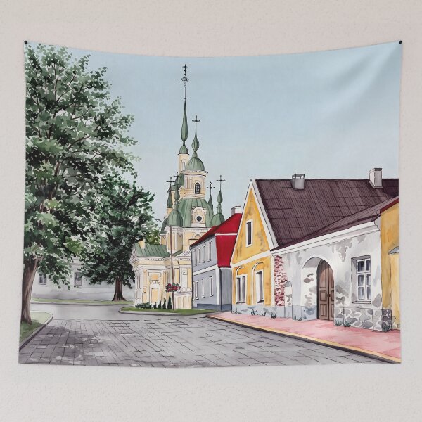 Item preview, Pärnu Estonia Wall Art – Baltic Coastal Cityscape designed and sold by POSTERIOCREW.