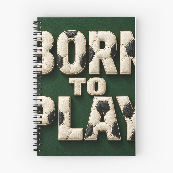 Item preview, Born to Play – Soccer Typography Design for Football Lovers designed and sold by Kaleidoscope Print.