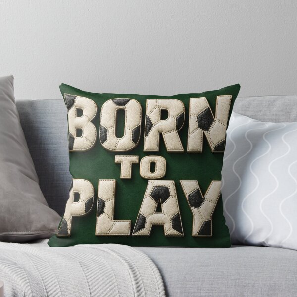 Item preview, Born to Play – Soccer Typography Design for Football Lovers designed and sold by Kaleidoscope Print.