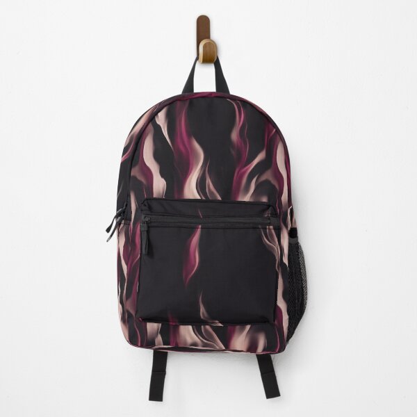 Item preview, Burgundy Black Fluid Satin Waves Pattern designed and sold by imaniko.