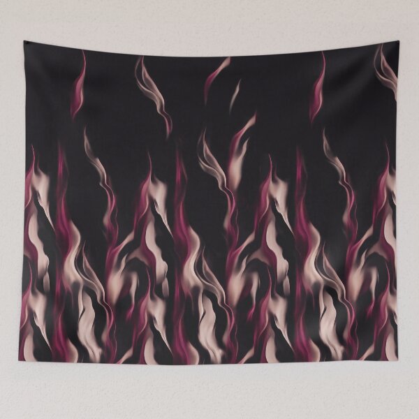 Item preview, Burgundy Black Fluid Satin Waves Pattern designed and sold by imaniko.