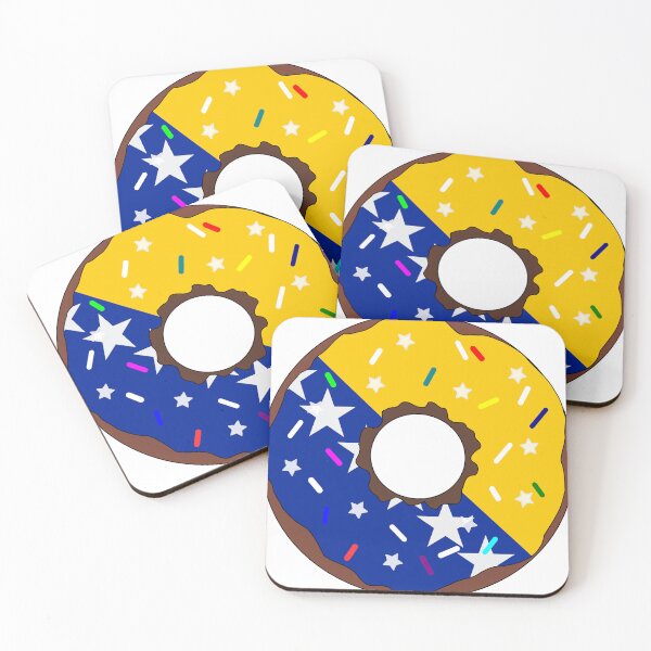 Item preview, Bosnia Flag Donut – Colorful Sprinkles Country Pride designed and sold by TheIconSmith.