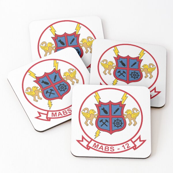 Item preview, USMC MABS-12 Marine Air Base Squadron 12 Patch designed and sold by CharlieDesings.