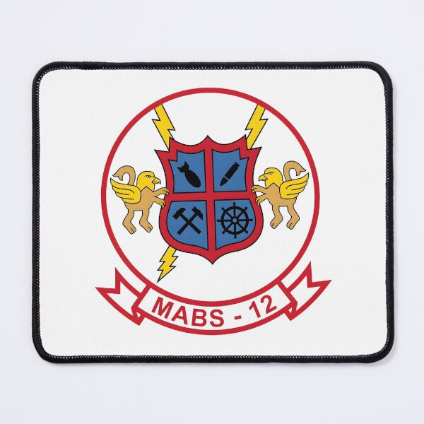 Item preview, USMC MABS-12 Marine Air Base Squadron 12 Patch designed and sold by CharlieDesings.