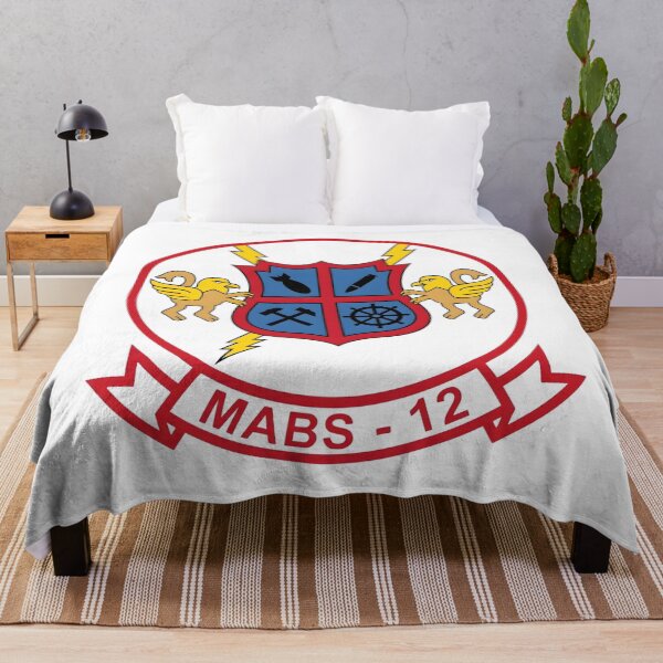 Item preview, USMC MABS-12 Marine Air Base Squadron 12 Patch designed and sold by CharlieDesings.